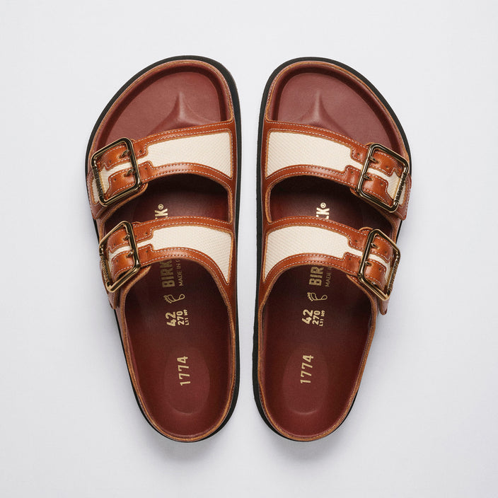 arizona bold cinnamon canvas smooth leather 1032441