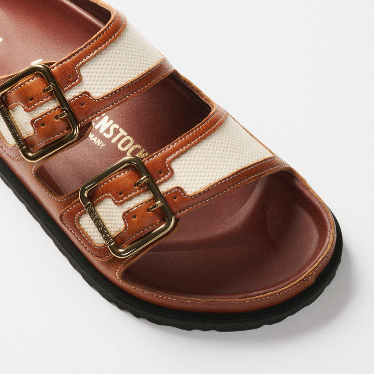 Arizona Bold Cinnamon Canvas/Smooth Leather