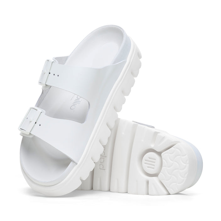 Birkenstock Australia Arizona Chunky Exquisite White Smooth Leather Sole View