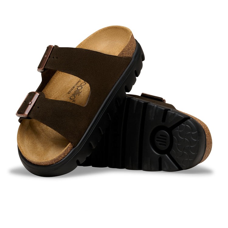 Birkenstock Australia Arizona Chunky Mocca Suede Leather sole view