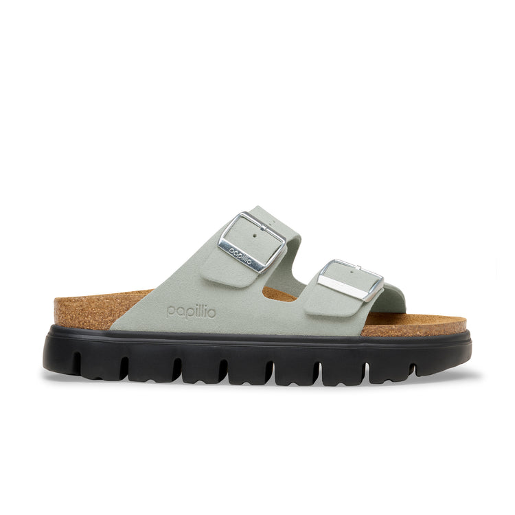 Birkenstock Australia Arizona Chunky Pure Sage Suede Leather side view
