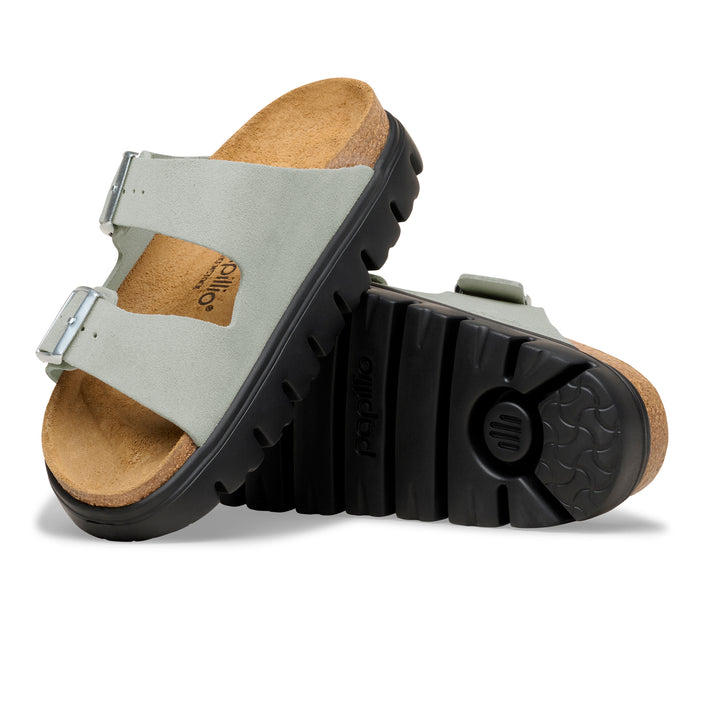 Birkenstock Australia Arizona Chunky Pure Sage Suede Leather sole view