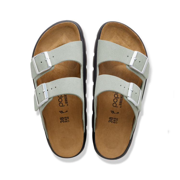 Birkenstock Australia Arizona Chunky Pure Sage Suede Leather top view