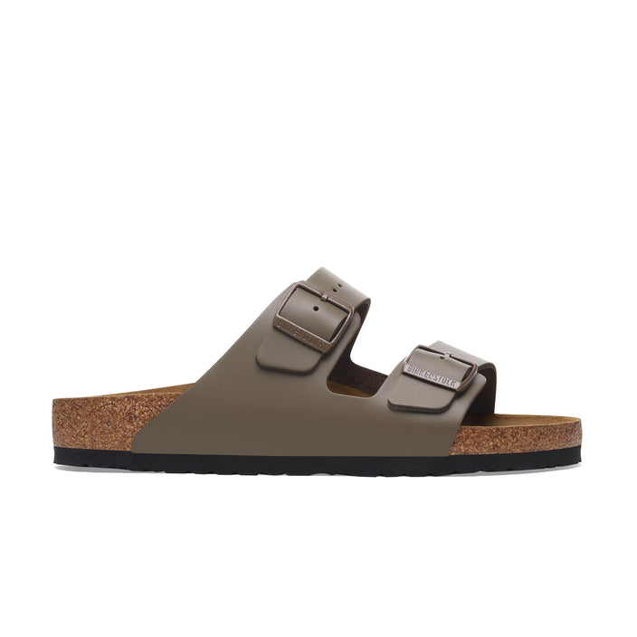Arizona Concrete Grey Smooth Leather side view