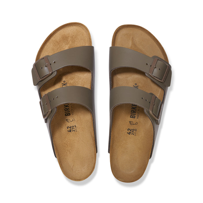 Arizona Concrete Grey Smooth Leather side view top view