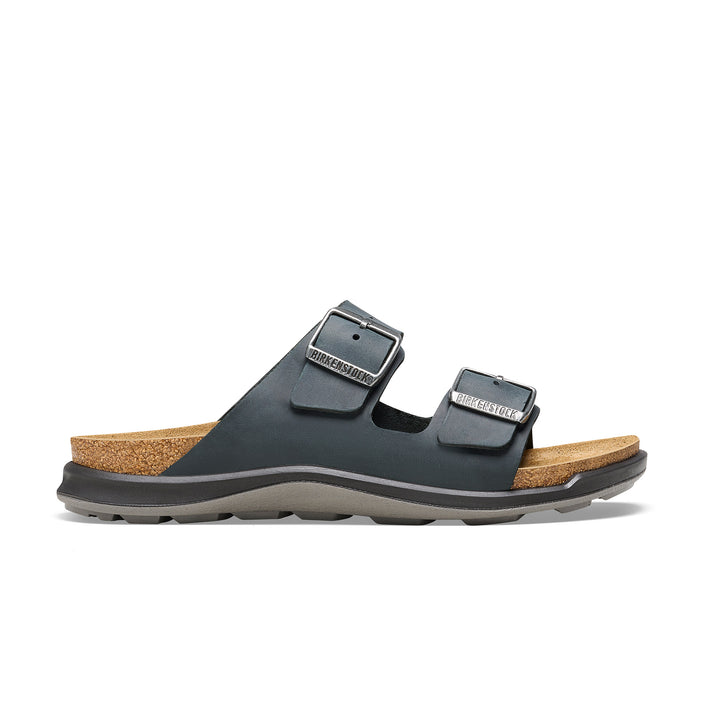 Birkenstock Arizona Cross Town Black Oiled Leather side view