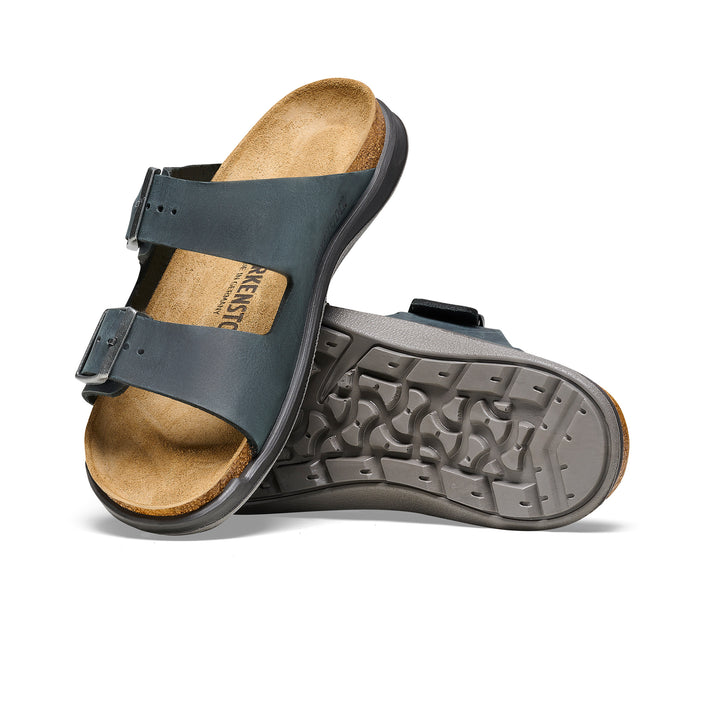 Birkenstock Arizona Cross Town Oiled Leather Black sole view