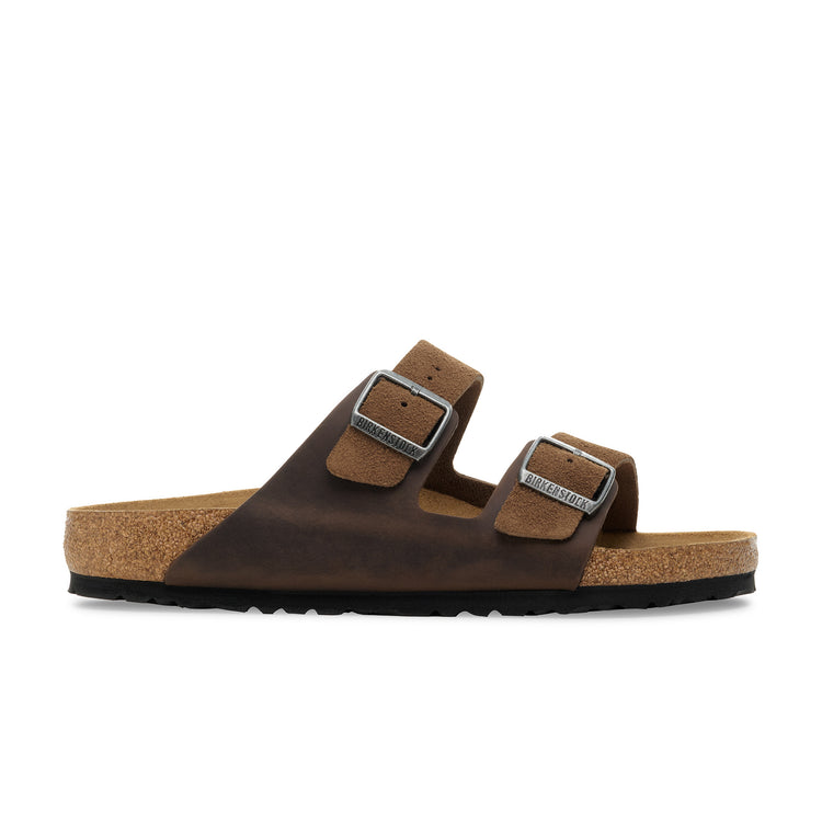 Birkenstock Australia Arizona Dark Tea Oiled/Suede Leather side view