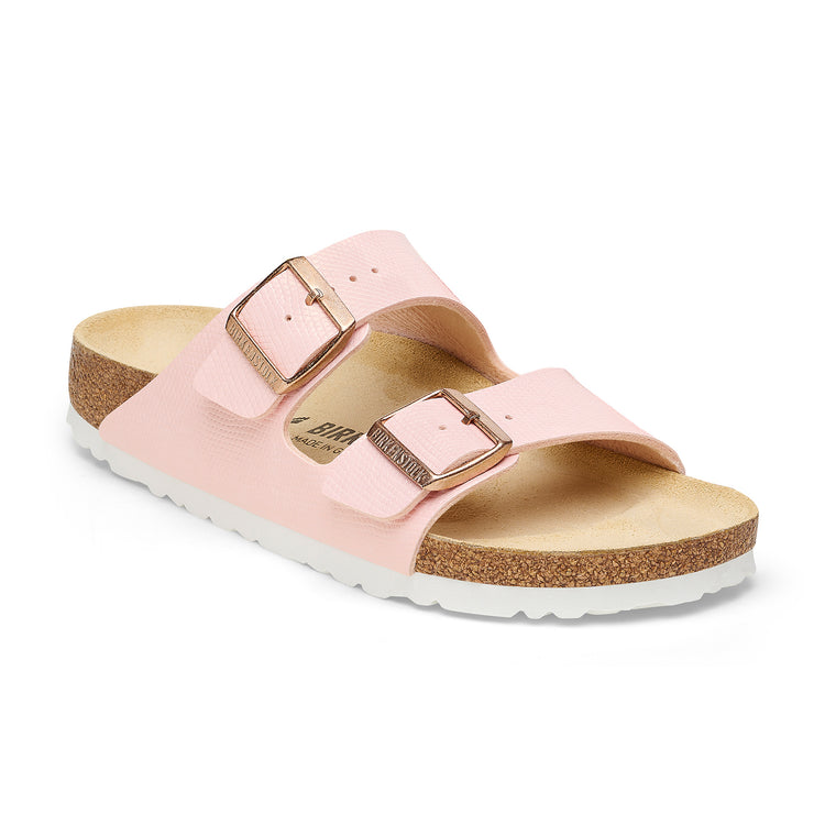 Birkenstock Arizona Shiny Light Rose Embossed Birko-Flor 