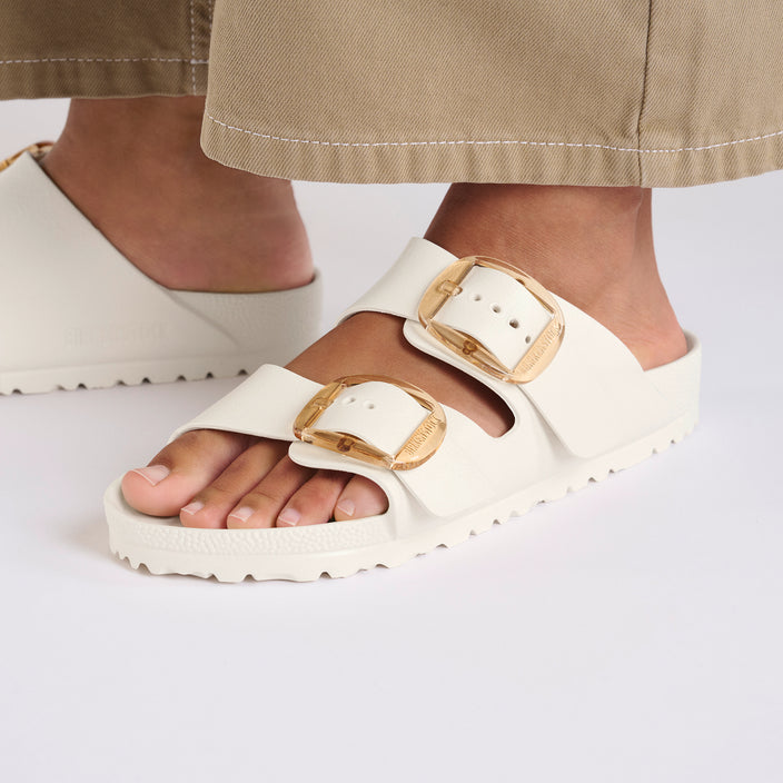 arizona eva big buckle eggshell on model 2 1029651