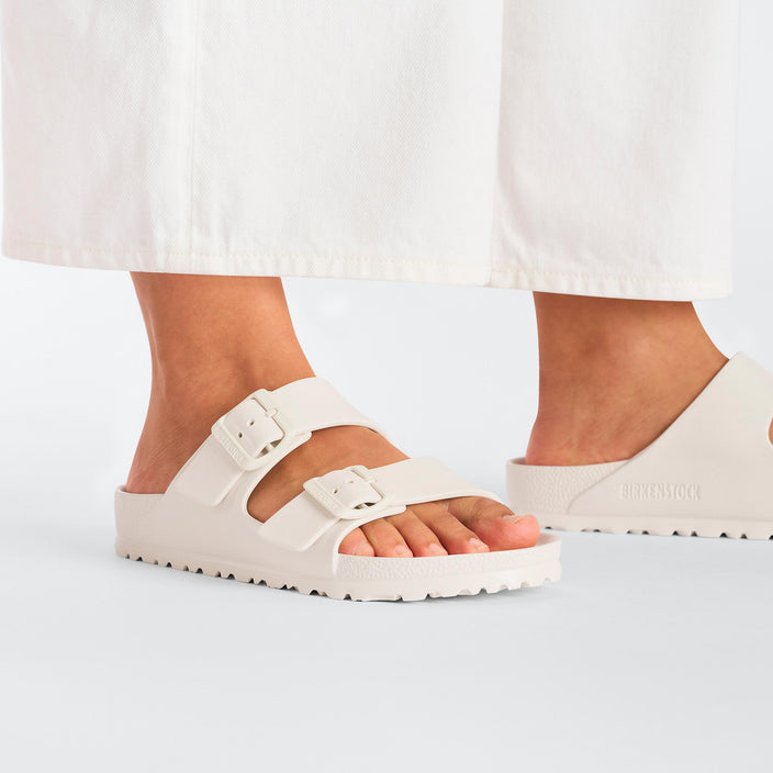 Birkenstock Arizona EVA Eggshell on model 2