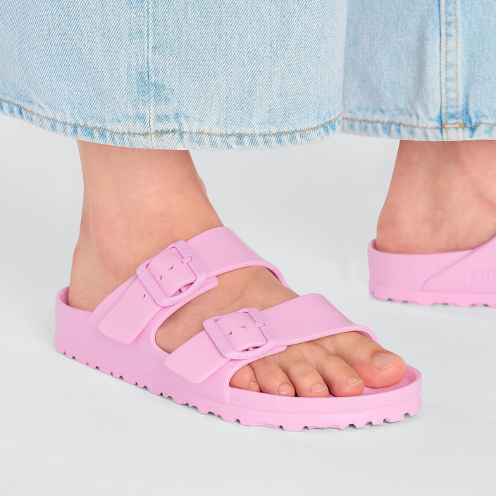 Birkenstock Arizona EVA Fondant Pink on model 2
