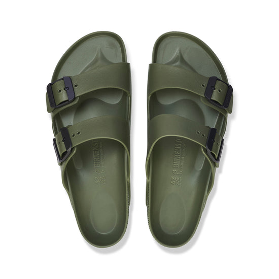 Birkenstock Arizona EVA Stealth Buckle Khaki top view