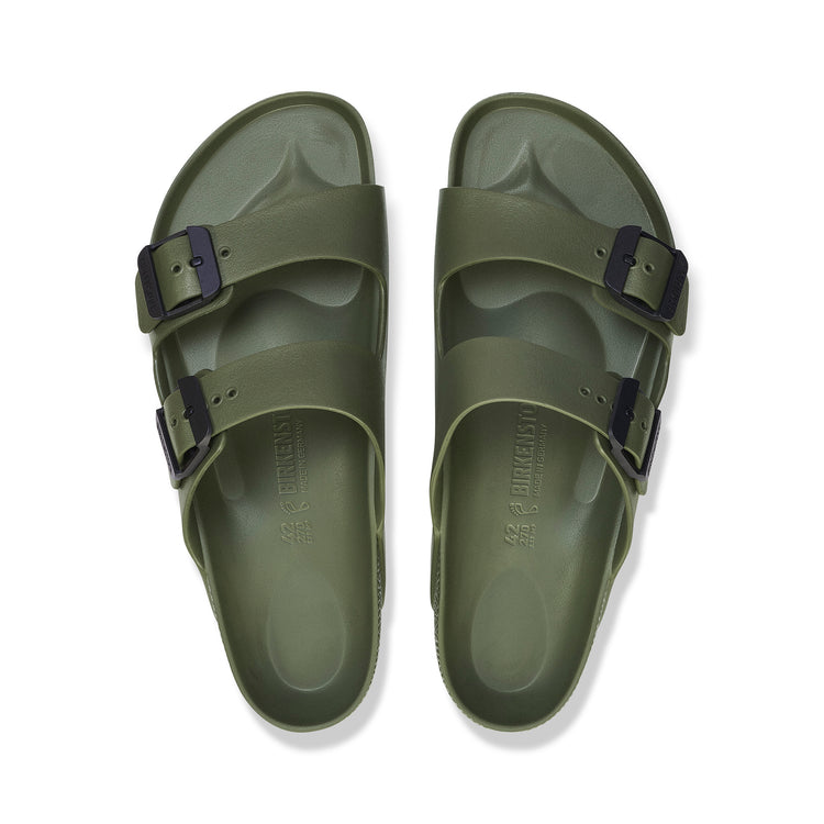Birkenstock Arizona EVA Stealth Buckle Khaki top view