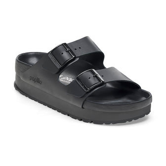 Birkenstock Arizona Exquisite Flex Platform Black Smooth Leather 