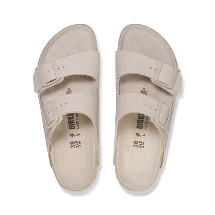 Birkenstock Arizona Exquisite Oyster Nubuck Leather top view
