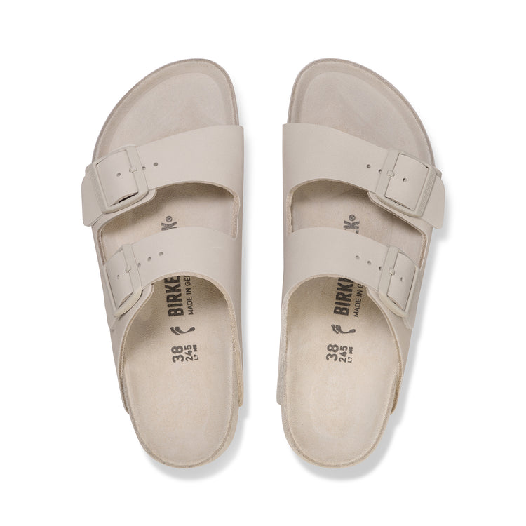 Birkenstock Arizona Exquisite Oyster Nubuck Leather top view