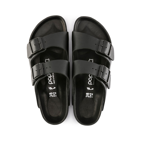 Birkenstock Arizona Exquisite Platform Black Natural Leather top view