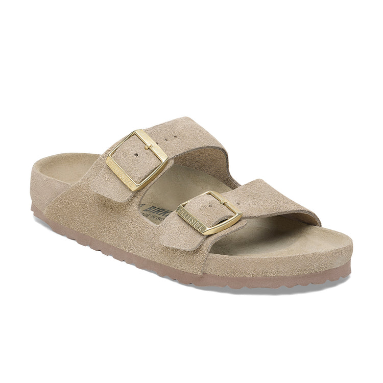 Birkenstock Arizona Exquisite Taupe Suede Leather 