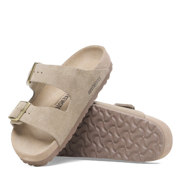 Birkenstock Arizona Exquisite Taupe Suede Leather sole view