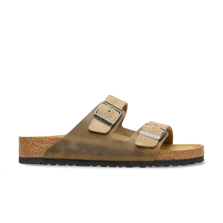 Birkenstock Australia Arizona Faded Khaki Oiled/Suede Leather side view