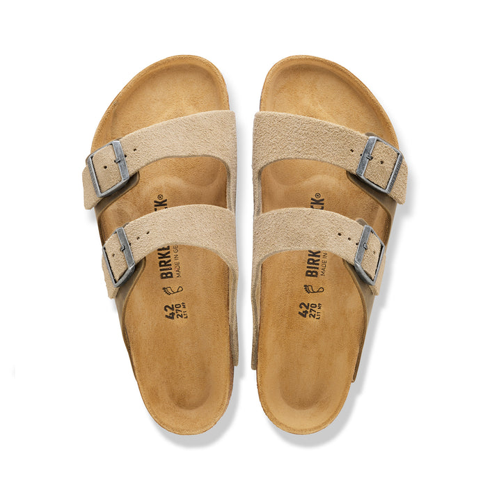 Birkenstock Australia Arizona Faded Khaki Oiled/Suede Leather top view