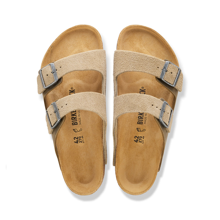 Birkenstock Australia Arizona Faded Khaki Oiled/Suede Leather top view