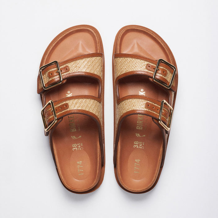 arizona framed ginger brown raffia 1032507