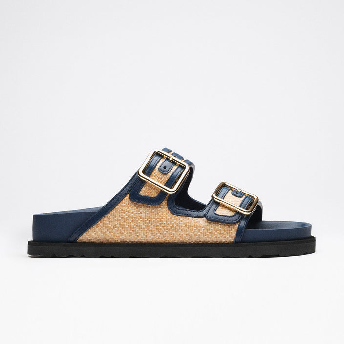 arizona framed midnight navy raffia side 1032508