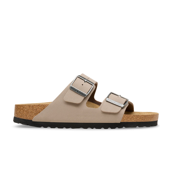 Birkenstock Australia Arizona Grey Taupe BirkiBuc side view