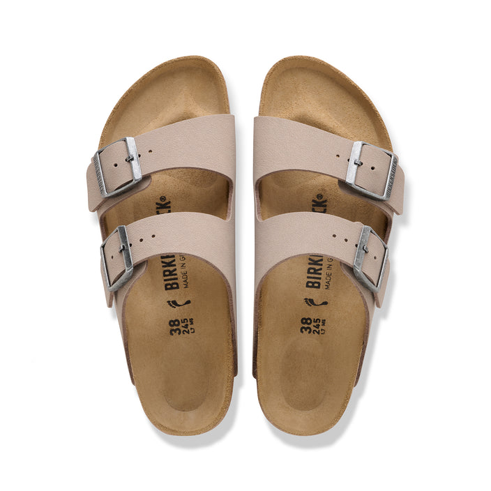 Birkenstock Australia Arizona Grey Taupe BirkiBuc top view