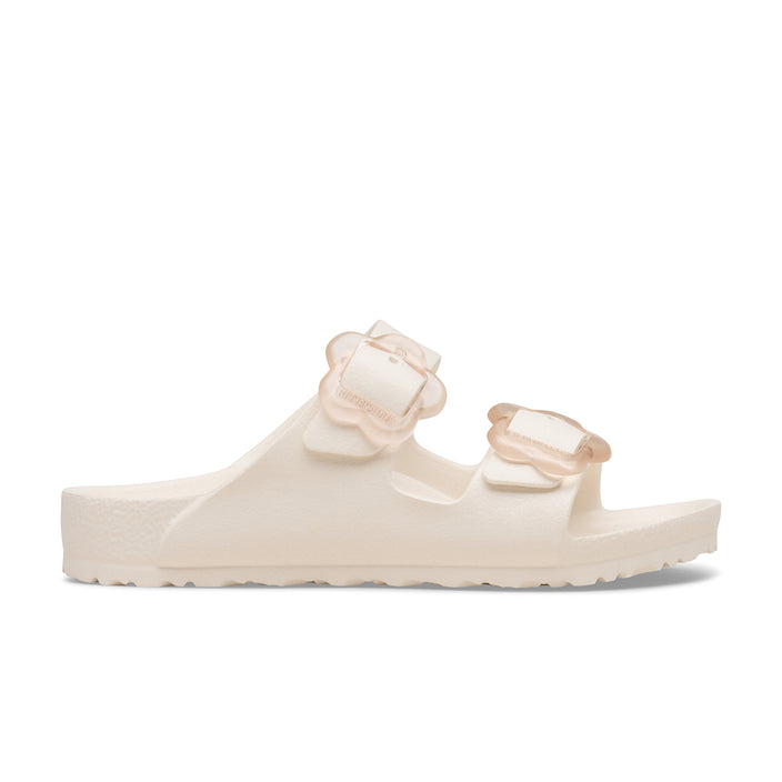 Birkenstock Australia Arizona Kids Flower Buckle EVA Eggshell side view