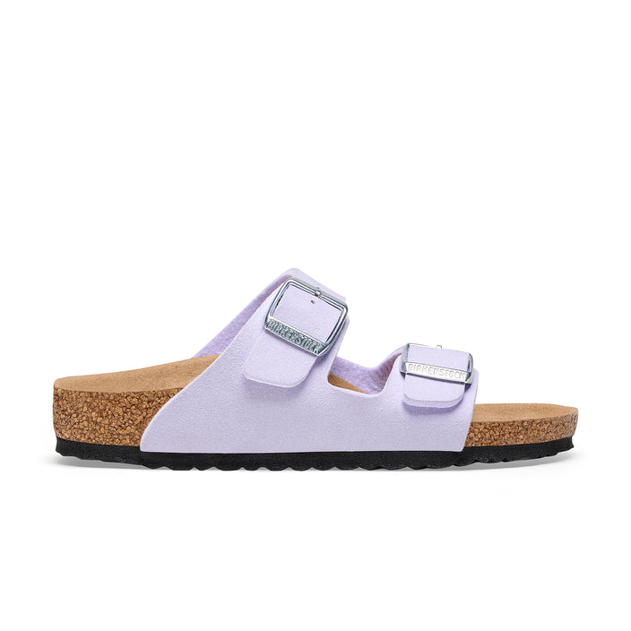 Birkensock Australia Arizona Kids Soft Birki Vegan Purple Fog Synthetic Side View