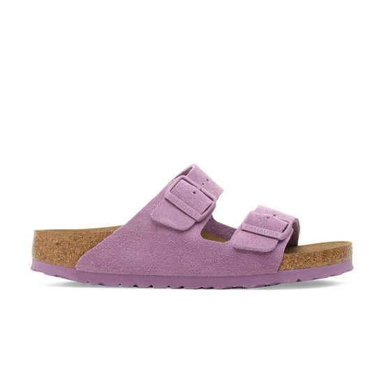 Birkenstock Arizona Mauve Suede Leather side view