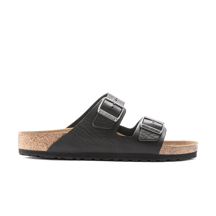 Birkenstock Arizona Vintage Wood Black Natural Leather side view
