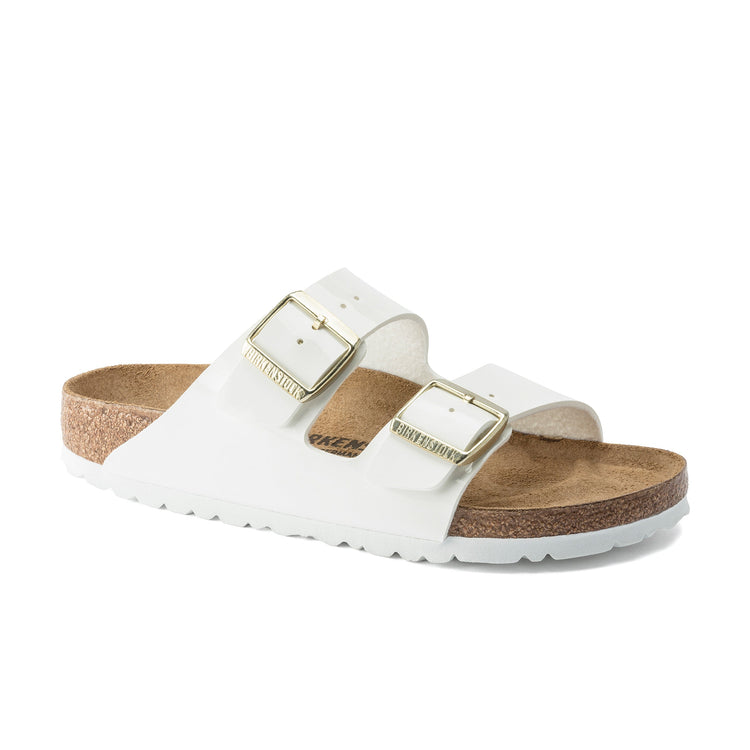 Birkenstock Arizona Patent White Birko-Flor 