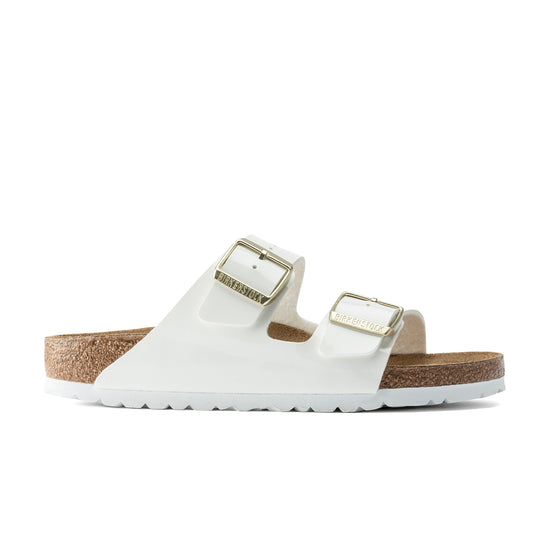 Birkenstock Arizona Patent White Birko-Flor side view