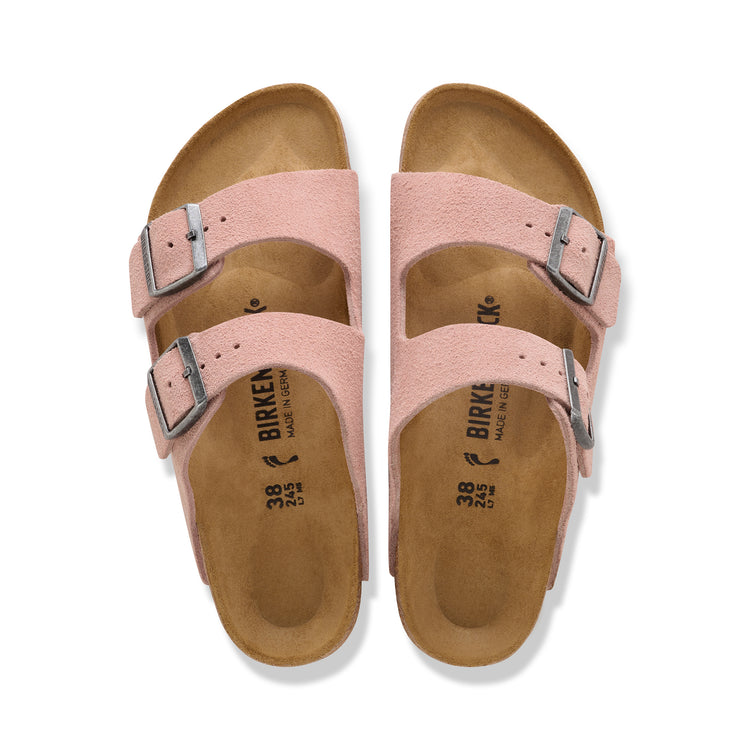 Birkenstock Australia Arizona Pink Clay Suede Leather top view