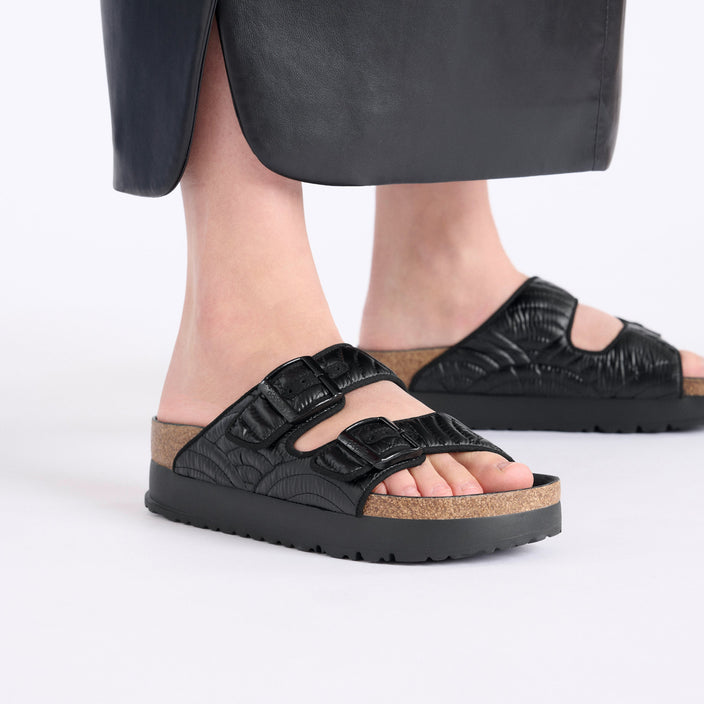 arizona platform nylon winter puff black on model 1 1028422