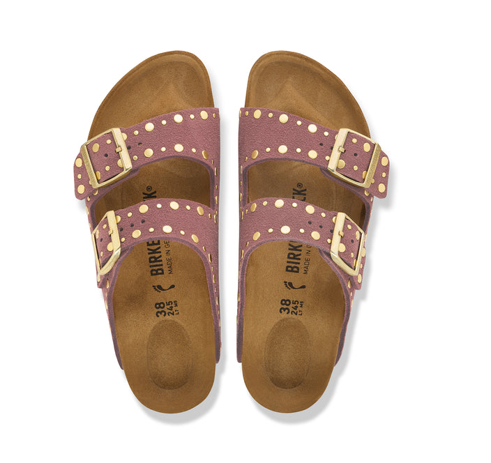 Birkenstock Australia Arizona Rivet Pepper Suede Leather Top View