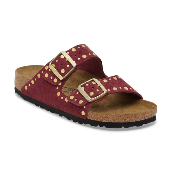 Birkenstock Arizona Rivet Zinfandel Suede Leather 
