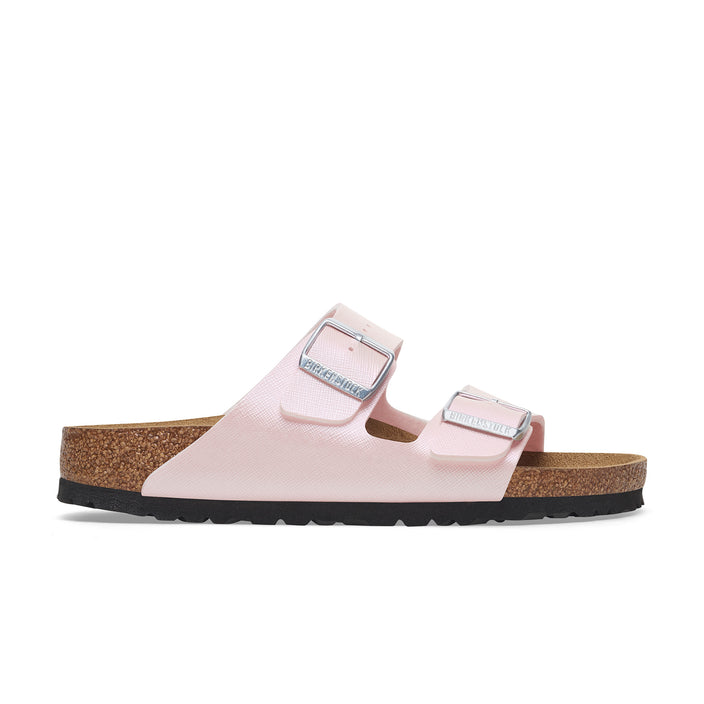 Arizona Saffiano Iridescent Light Rose Embossed Birko-Flor side view