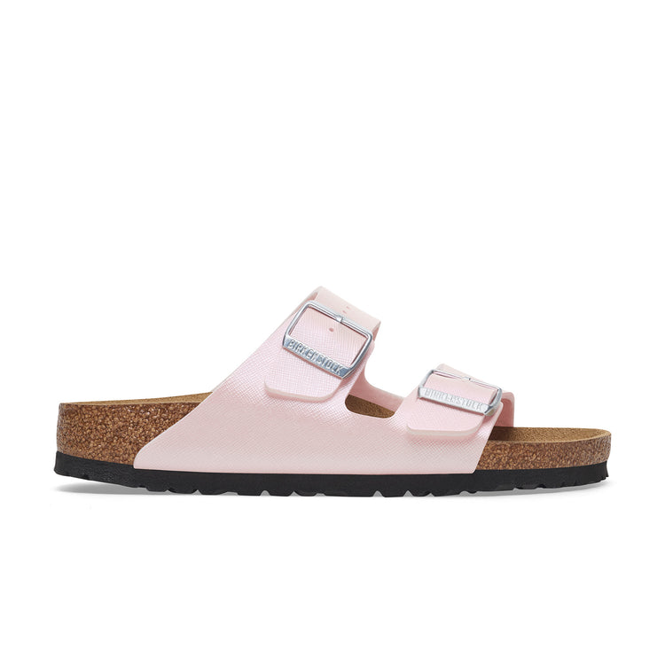 Arizona Saffiano Iridescent Light Rose Embossed Birko-Flor side view