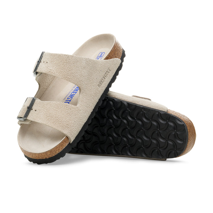 Birkenstock Arizona SFB Oyster Tonal Footbed Suede Leather sole view