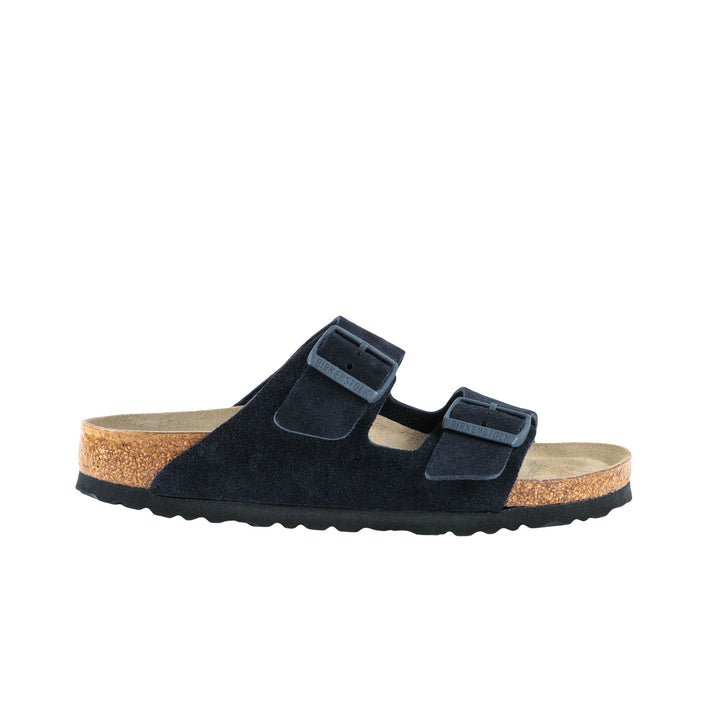 Birkenstock Arizona Soft Footbed Midnight Suede Leather side view