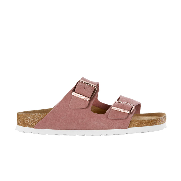 Birkenstock Arizona Soft Footbed Rose Suede Leather side view