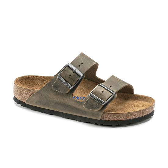 Birkenstock Arizona SFB Faded Khaki Oiled Leather 