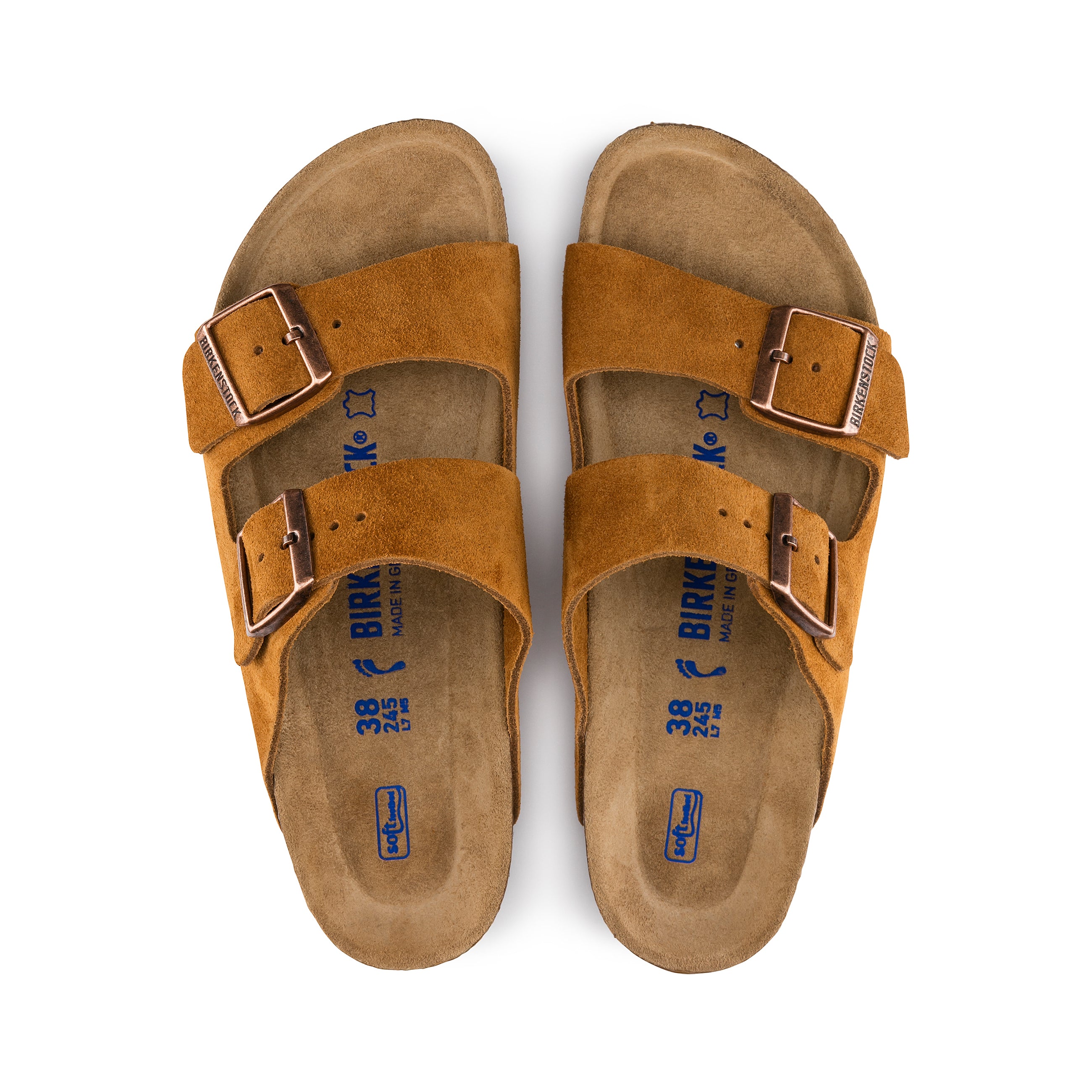 Birkenstock Arizona Soft Footbed Mink Suede Leather