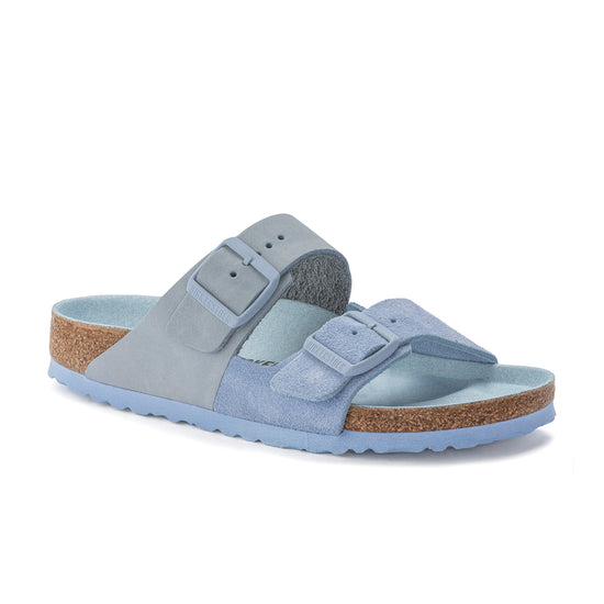 Birkenstock Arizona Split Nubuck Suede Leather Dusty Blue 