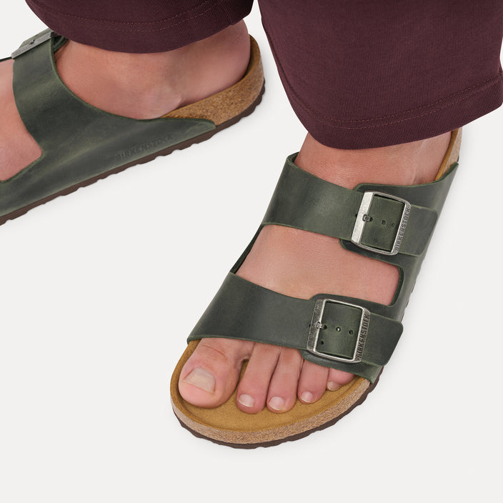 Birkenstock Australia Arizona Thyme Oiled Leather On Model 2